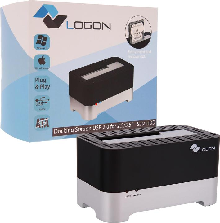 Produktbild Logon Docking Station USB 2.0 For (3.5", 2.5")