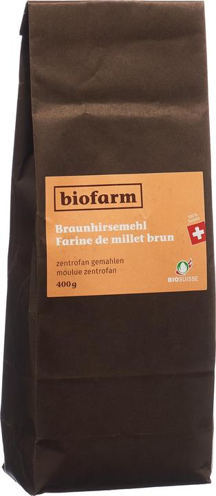 Produktbild Biofarm Braunhirsemehl CH Knospe (400 g)