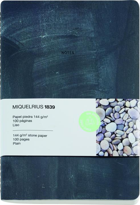 Miquelrius Notebook Stone black (A5, Plain, Hardcover)