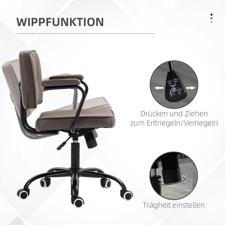 Image du produit Vinsetto Siège de bureau avec réglage de la hauteur par vérin à gaz
