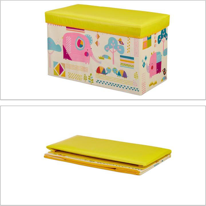 Immagine prodotto Relaxdays Pouf contenitore per bambini