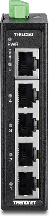 Produktbild Trendnet TI-ELC50 5-Port Ethernet Mini Switch Industrial DIN-Rail (5 Ports)
