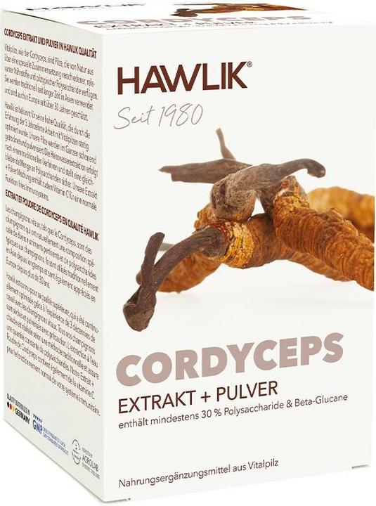 Actual product image Hawlik Cordyceps extract + powder capsule (120 Piece, Capsules, 109 g)