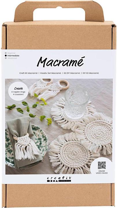 Produktbild Creativ Company DIY Kit - Craft Kit Macramé - Table Decorations (977624)