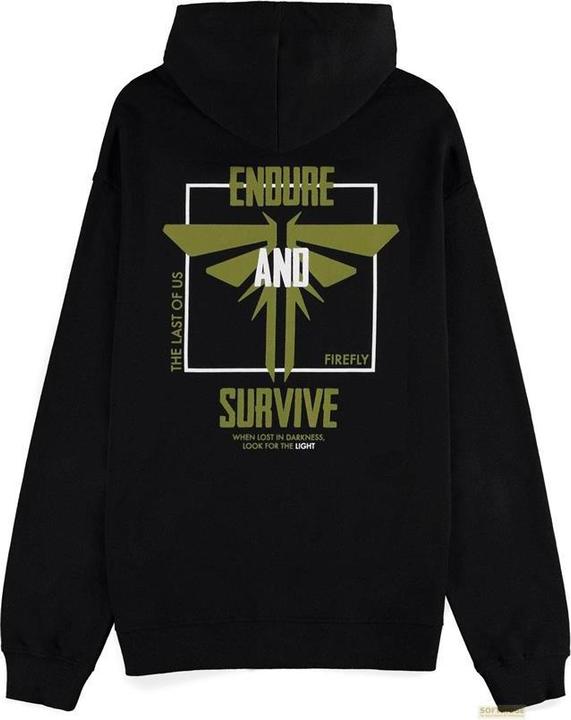 Immagine prodotto Difuzed The Last Of Us - Sopporta e sopravvivi - Felpa con cappuccio con zip da uomo - 2XL (XXL)
