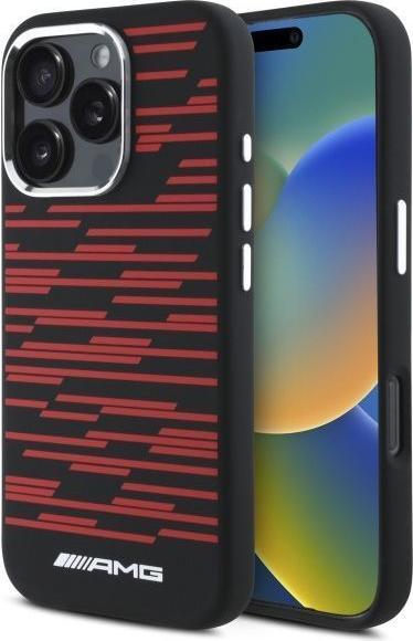Produktbild Mercedes AMG AMHMP16X24SSRRK iPhone 16 Pro Max 6.9" czarny/black hardcase Silicone Graphics MagSafe (Apple iPhone 16 Pro Max)