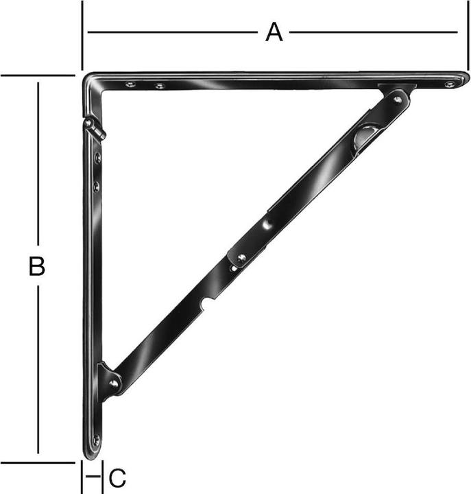 Actual product image Magni Vormann folding consoles in brown, black and white