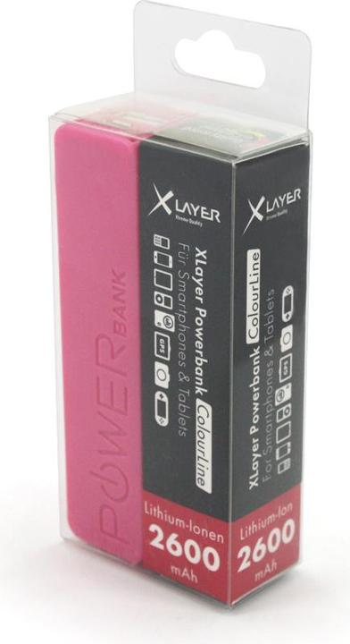 Image du produit Xlayer Ligne de couleur Powerbank (2600 mAh, 9.62 Wh)