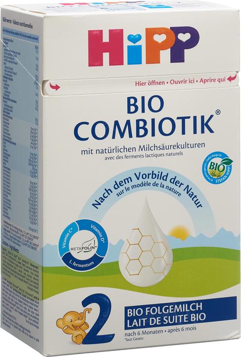 Hipp 2 Organic Combiotic Plv (600 g, from 6 m.)