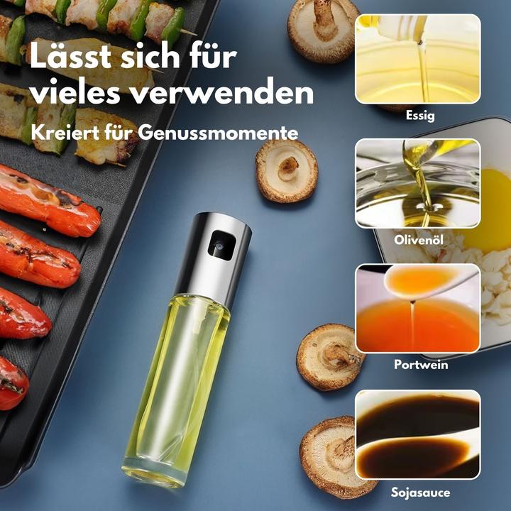 Produktbild Hermex Ölsprühflasche Ölzerstäuber Ölspender Ölflasche mit Zerstäuber (100 ml)