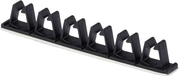 Tru Components Cable clip TC-12533420 Bundle Ø range 7.8 mm (max) Black 2