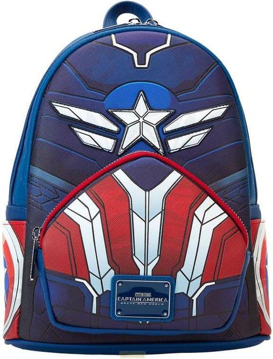 Actual product image Loungefly Marvel Captain America Brave New World backpack 26cm