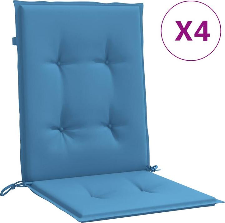 Actual product image VidaXL Low backrest cushions 2 pcs. 100 x 50 x 7cm fabric (100 x 50 x 7 cm)