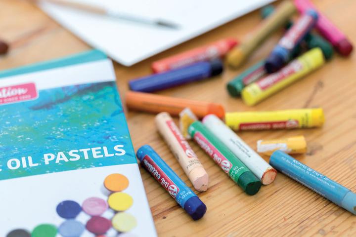Produktbild Talens Wasserlösliche Ölpastelle Set 12# (Mehrfarbig, 12 x)