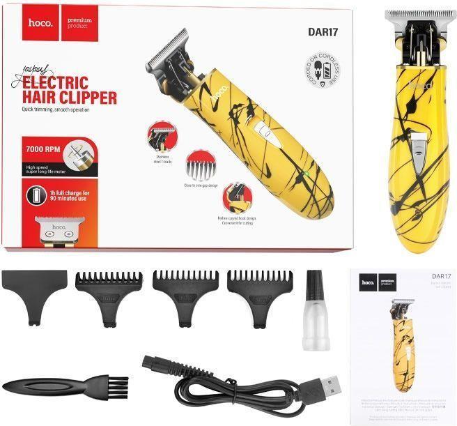 Actual product image Hoco Other Hair clipper DAR17 yellow