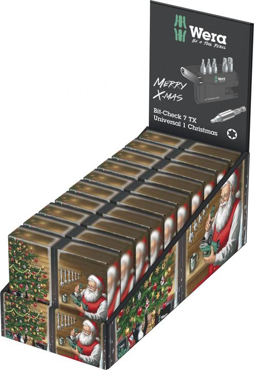 Productafbeelding Wera Bit-Check 7 TX Universeel 1 Kerstmis 2022 (Zeskantbus TX M10, Zeskantbus TX M15, Zeskantbus TX M20, Zeskantbus TX M25, Zeskantbus TX M30, Zeskantbus TX M40)