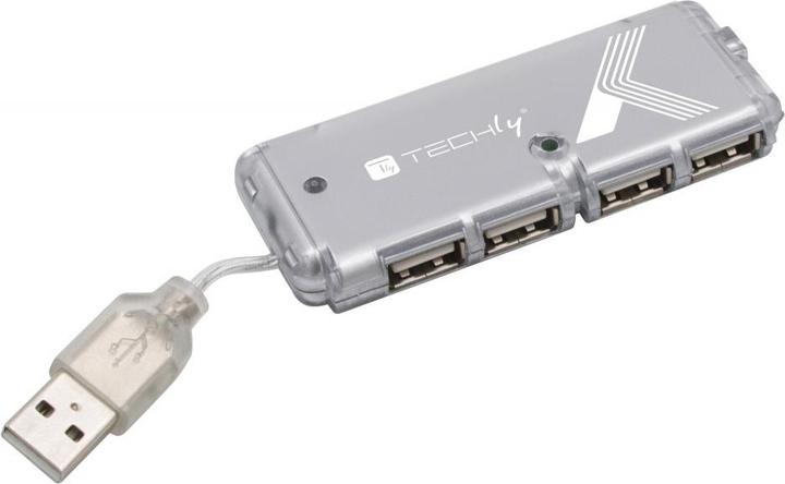 Produktbild Techly USB 2.0 Mini Hub, 4-Port (USB-A, 4 Ports)
