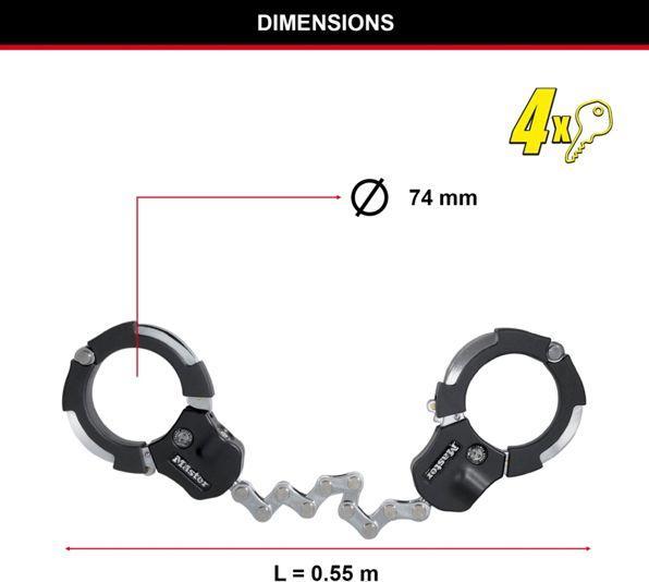 Image du produit Master Lock 8290 Street Cuff (7.60 cm)