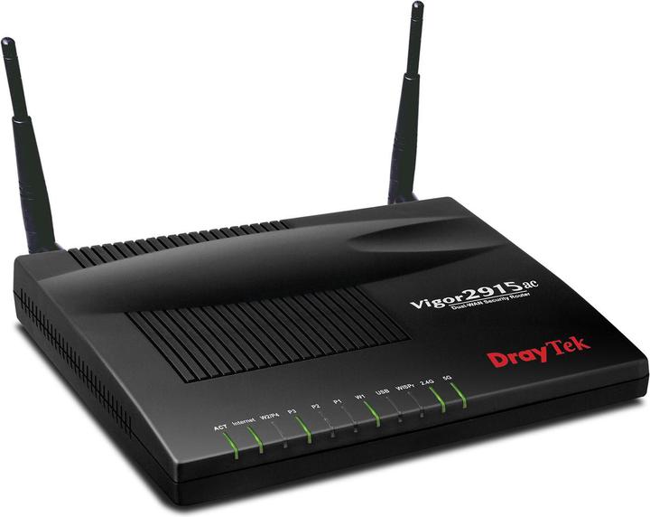 Image du produit Draytek VIGOR2915AC Routeur WLAN Gigabit Ethernet double bande (2,4 GHz/5 GHz) 4G Noir
