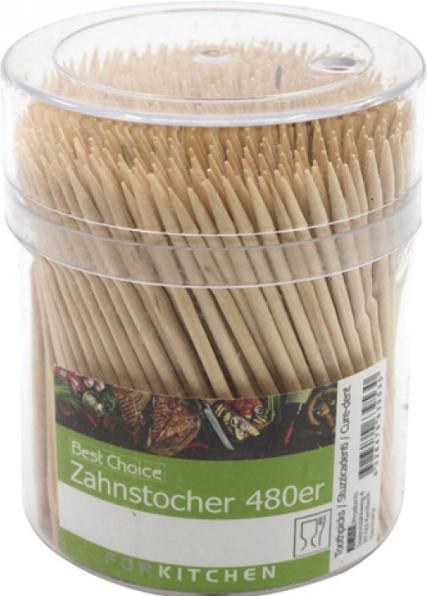 Gaultier 480 Toothpicks Wooden Round Sticks (500 x)