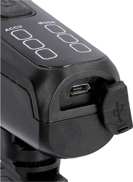 Actual product image Fischer Bicycle lighting set TWIN-60/30/15 LED black (180 lm)