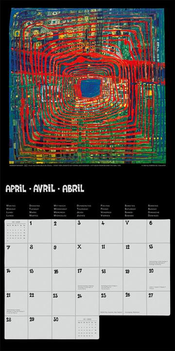 Produktbild Hundertwasser Broschürenkalender Art 20 (30 x 30 cm, Deutsch)