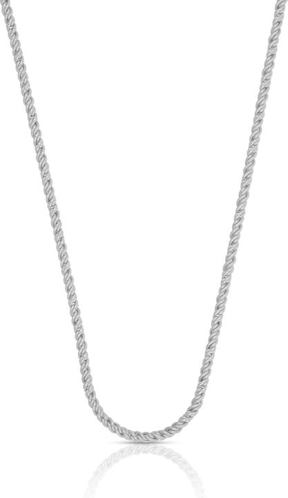 Muau Doppelanker (750/18K Weissgold, 45 cm)