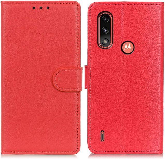 Immagine prodotto MU Classic Serie di copertine per libri in pelle Litchi (Potenza del Motorola Moto E7)