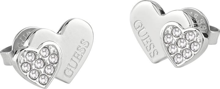 Guess Charming Studs Party Crystal Steel Earrings JUBE02174JWRHT/U (One Size)