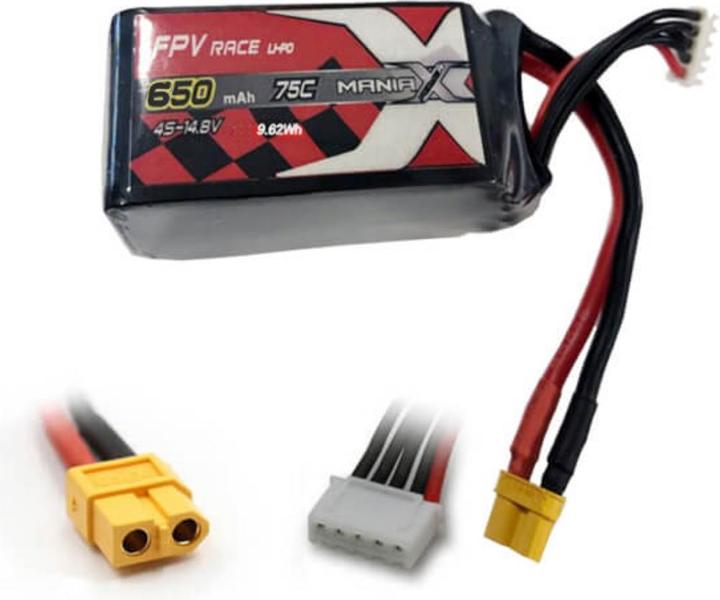 Immagine prodotto ManiaX 75C FPV eXtreme 4S-14.8V 650mAH 75CXT30 (650 mAh)