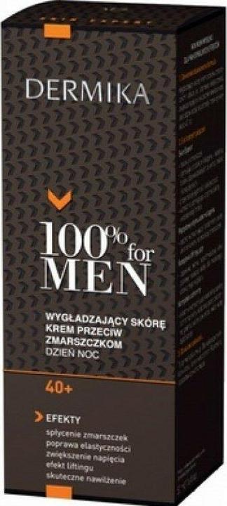 Dermika 100% for Men 40+ anti-wrinkle face cream 50ml (50 ml, 24h Creme)