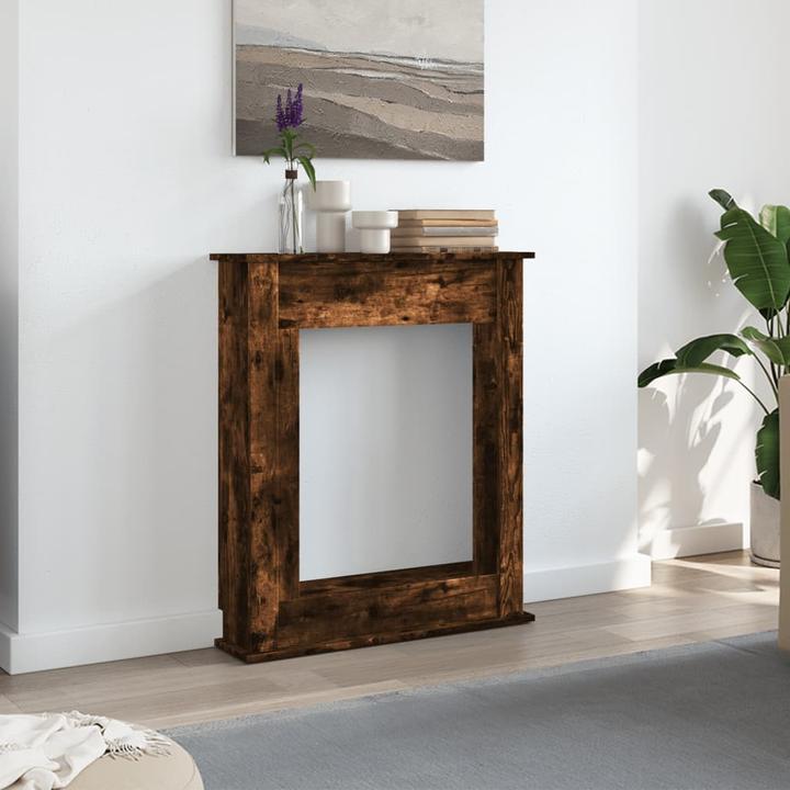Image du produit VidaXL Encadrement de cheminée Console de cheminée Décor Cheminée Cimaise Chêne fumé
