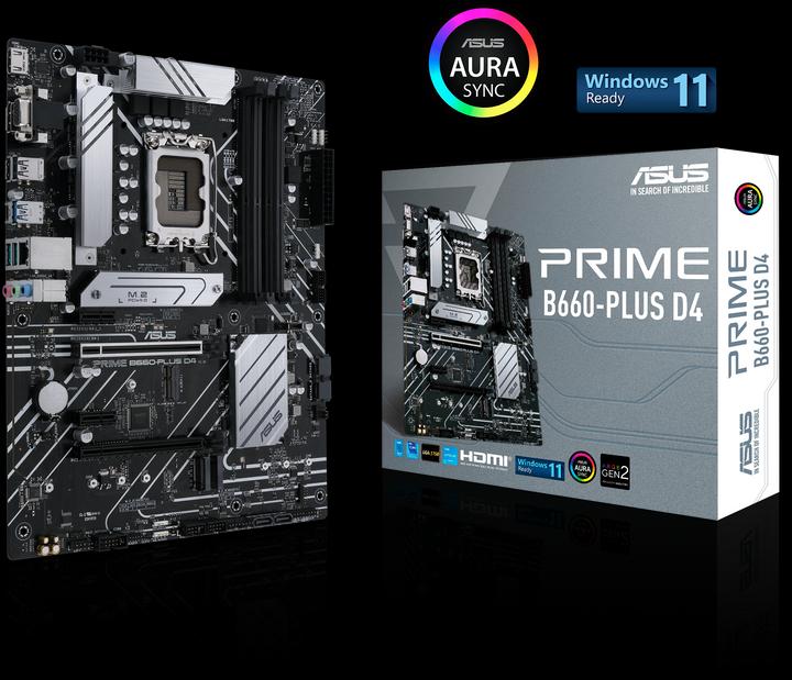 Image du produit ASUS PRIME B660-PLUS D4 (LGA 1700, Intel B660, ATX)