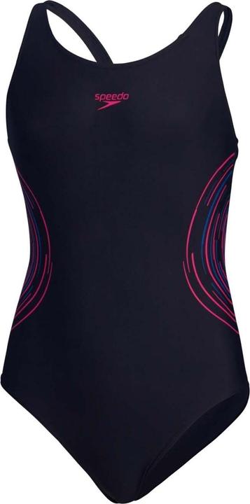 Speedo Placement Badeanzug Halboffener Rücken Mädchen (116)