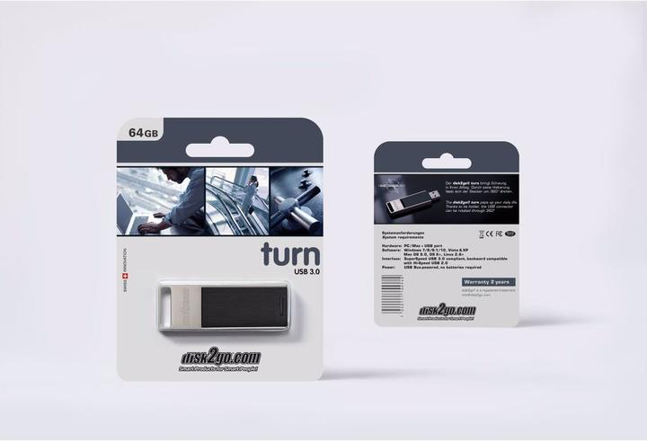 Actual product image Disk2go turn 3.0 (64 GB, USB-A)