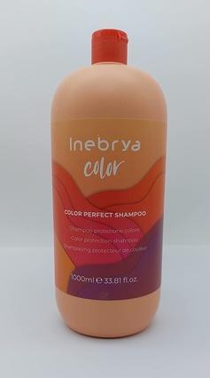 Inebrya COLOR PERFECT Szampon do włosów farbowanych 1000ml (1000 ml, Flüssiges Shampoo)