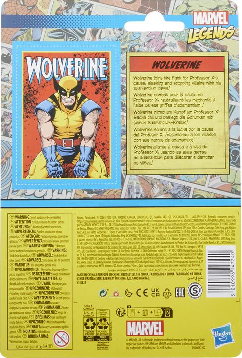 Image du produit Hasbro Marvel Legends Retro Collection figurine Wolverine 10 cm