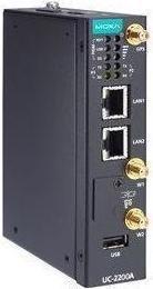 Produktbild Moxa UC-2222A-T-EU - Arm® Cortex®-A53 Dual-Core 64-Bit 1-GHz-Industriecomputer mit 2 Ethernet-Anschlüssen