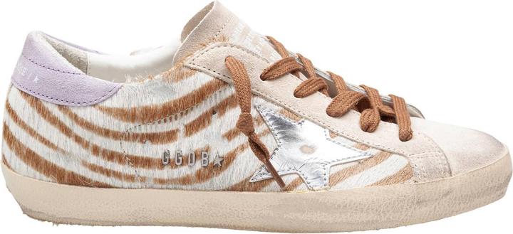 Produktbild Golden Goose super star sneakers in suede and ponyskin zebra print (37)