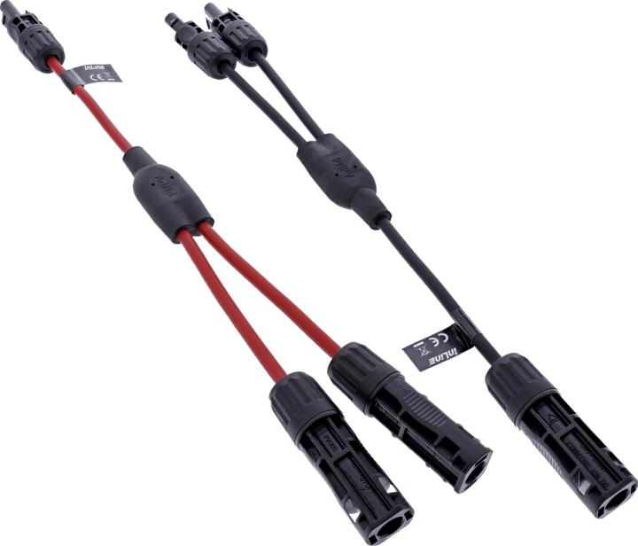 Immagine prodotto InLine Solarkabel 2-fach Verteiler-Set schwarz/rot 0 (Cavo solare)