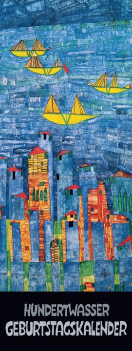 Produktbild Hundertwasser Geburtstagskalender (Hoch, Kein Einband, Deutsch, Italienisch, Englisch, Französisch, Spanisch)