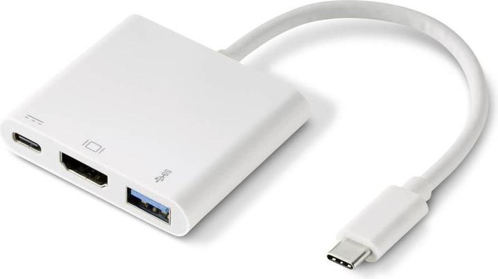 Renkforce RF-4366444 Schnittstellen-Hub USB 3.2 Gen 1 (3.1 Gen 1) Type-C Weiss (USB-C, 3 Ports)