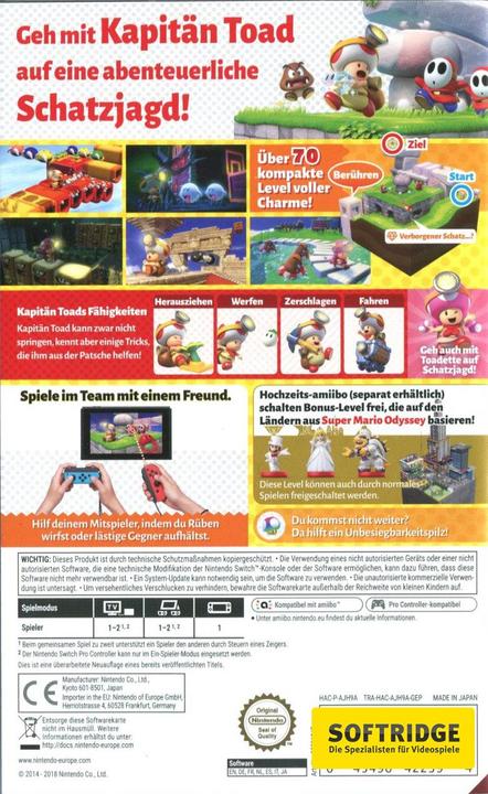 Actual product image Nintendo Captain Toad: Treasure Tracker (Switch, DE)