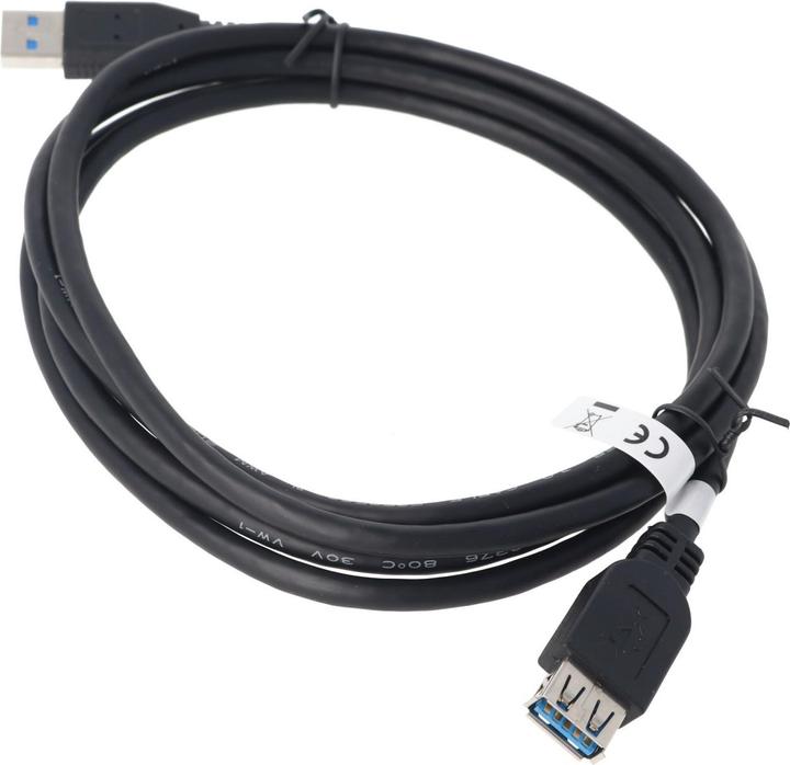 Actual product image Goobay USB 3.0 SuperSpeed Verlängerungskabel, USB 3.0 Stecker (Typ A) > USB 3.0-Buchse (Typ A) (1.80 m)
