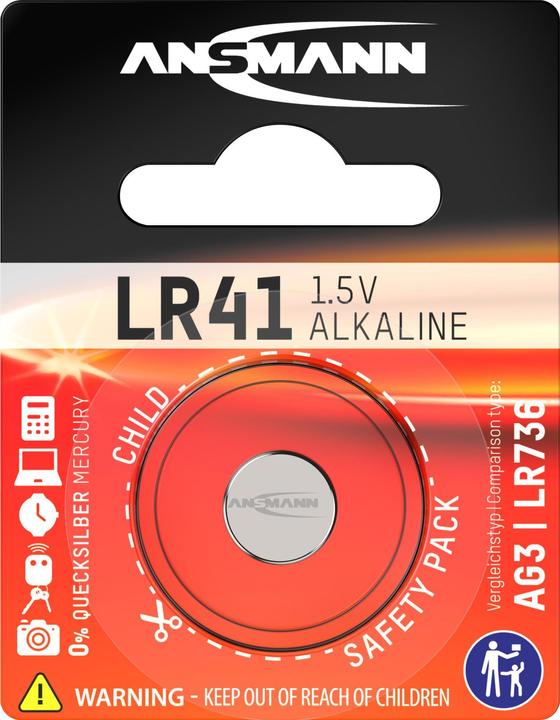 Produktbild Ansmann Lr41 (1 Stk., LR41, 35 mAh)