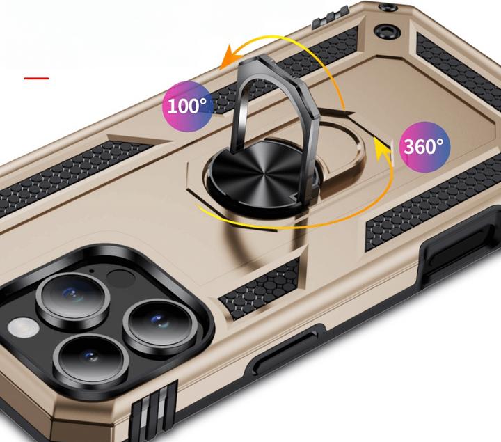 Actual product image Cover-Discount iPhone 16 Pro Max - Armor Case with kickstand (Apple iPhone 16 Pro Max)