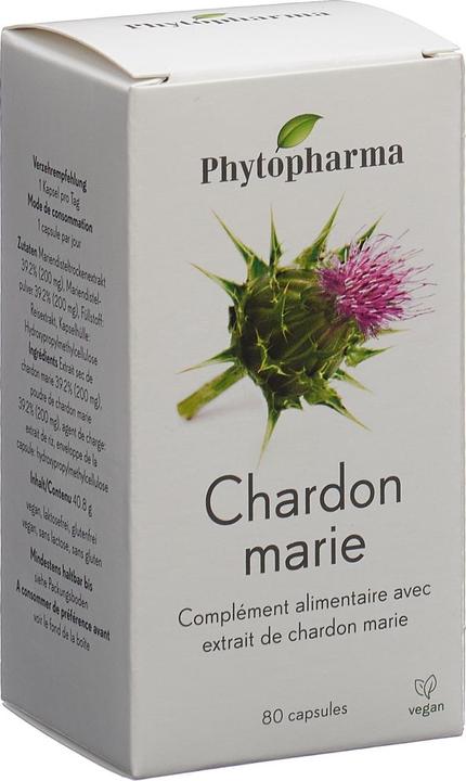 Image du produit Phytopharma Mariendistel (80 pièce(s), Capsules, 78 g)