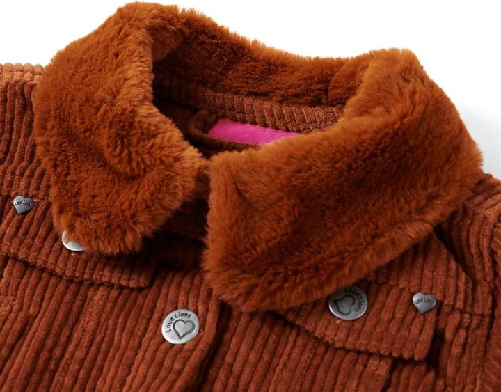 Produktbild VidaXL Kinderjacke Cord Cognac 104,Aussenmaterial: Cord (100 (104)