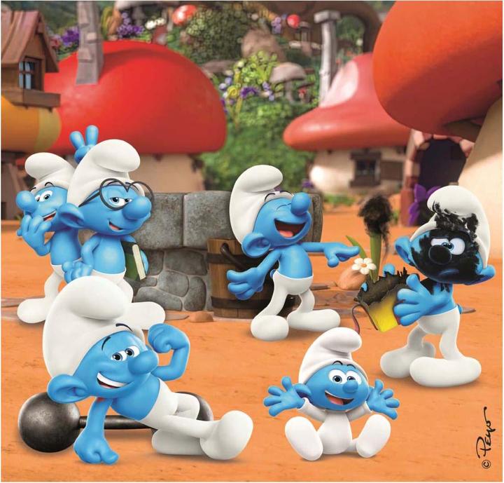 Image du produit Clementoni 3x48 pièces - Les Schtroumpfs