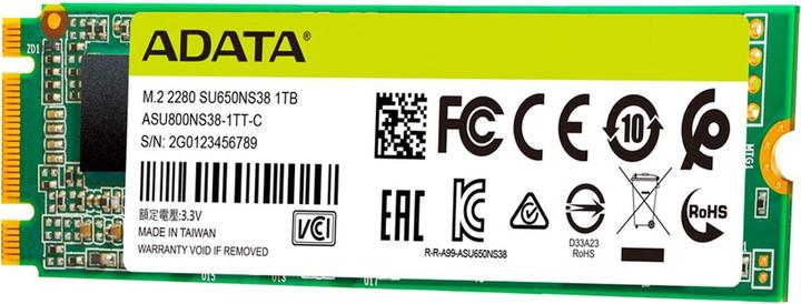 Productafbeelding Adata Ultieme SU650 (1000 GB, M.2 2280)